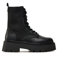 Botki Aldo. Czarne botki damskie Aldo, bez obcasa, na płaskiej podeszwie, bez zapięcia. Za 439.99 zł.