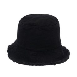 Kapelusz Kubełkowy Z Otwartą Krawędzią. Czarne kapelusze damskie FLEXFIT, bez wzorów. Za 149.99 zł.