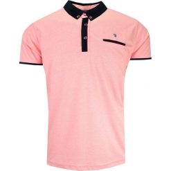 Koszulka POLO, Łososiowa z Kieszonką, Krótki Rękaw, Męska, bez Nadruku, Jednokolorowa. Czerwone koszulki polo męskie New Antracid, m, bez wzorów, z bawełny, bez ramiączek. Za 145.00 zł.