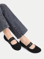 G-Star Raw Baleriny CEO-WS5038-02 Czarny. Czarne baleriny damskie G-Star, bez wzorów, ze skóry, bez obcasa. Za 159.99 zł.