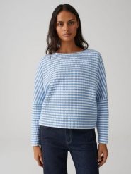 OPUS Bluza w kolorze błękitnym rozmiar: 36. Niebieskie bluzy bez kaptura damskie Opus, z bawełny. Za 136.13 zł.
