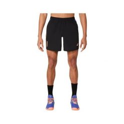 Szorty Asics 7. Niebieskie szorty męskie Asics, bez wzorów, sportowe. Za 206.50 zł.