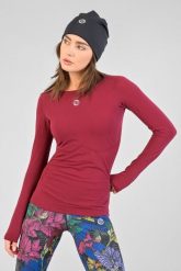 Koszulka z długim rękawem do biegania damska Nessi Sportswear Longsleeve Ultra. Czerwone topy sportowe damskie NESSI SPORTSWEAR, na wiosnę, l, bez wzorów, z dzianiny, bez ramiączek. Za 339.00 zł.