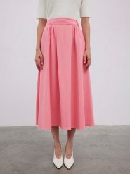 BGN Spódnica w kolorze różowym rozmiar: 34. Różowe spódniczki damskie BGN, bez wzorów, z podwyższonym stanem, maxi. Za 100.99 zł.