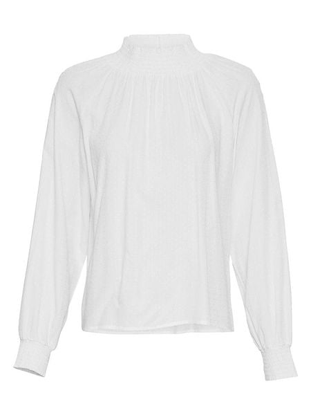 MOSS COPENHAGEN Bluzka "Derya" w kolorze białym rozmiar: XL. Białe bluzki damskie MOSS COPENHAGEN, xl, bez wzorów, z wiskozy, bez kołnierzyka, bez ramiączek. Za 78.66 zł.