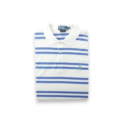 Polo Ralph Lauren koszulka golfowa męska z krótkim rękawem. Białe koszulki polo męskie Ralph Lauren, m, bez wzorów, z materiału, bez ramiączek. Za 106.46 zł.