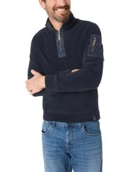 Timezone Bluza polarowa w kolorze granatowym rozmiar: S. Niebieskie bluzy bez kaptura męskie Timezone, s, z polaru. Za 113.63 zł.