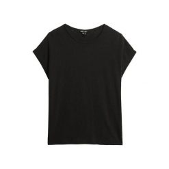 Damska koszulka o luźnym kroju Superdry Studios. Czarne t-shirty damskie Superdry., bez wzorów, bez kołnierzyka. Za 110.70 zł.