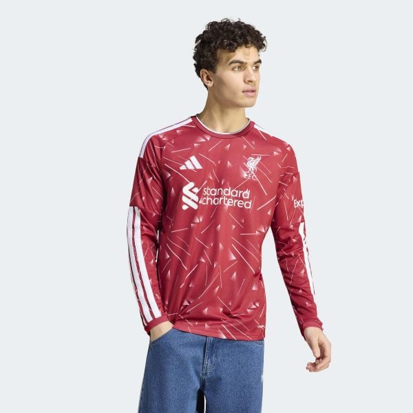 Koszulka podstawowa z długim rękawem Liverpool FC 26/27. Czerwone koszulki męskie z długim rękawem Adidas, xl, z dzianiny. Za 479.00 zł.