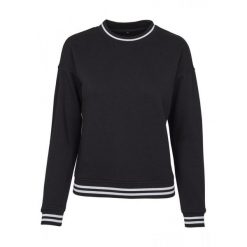 Sweter Damski Oversized College. Białe swetry klasyczne damskie BUILD YOUR BRAND, xl, bez kołnierzyka. Za 142.99 zł.
