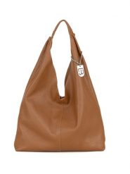 Lucca Baldi Skórzany shopper bag "Catanzaro" w kolorze jasnobrązowym - 46 x 35 x 5 cm rozmiar: onesize. Brązowe shopper bag damskie Lucca Baldi, bez wzorów, z materiału, na ramię, bez dodatków. Za 374.23 zł.