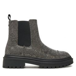Sztyblety Steve Madden. Szare botki damskie Steve Madden, bez obcasa, na płaskiej podeszwie, bez zapięcia. Za 569.99 zł.