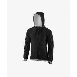 Bluza tenisowa męska Wilson Team II FZ Hoody. Białe bluzy sportowe męskie Wilson, bez wzorów, z bawełny, sportowe, bez kołnierzyka, bez ramiączek. Za 229.00 zł.