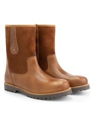 NoGRZ Skórzane botki "R.Cassels" w kolorze jasnobrązowym rozmiar: 43. Brązowe buty zimowe męskie NoGRZ, bez zapięcia. Za 393.45 zł.