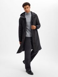 Finshley & Harding London Płaszcz Mężczyźni czarny, 56. Czarne płaszcze męskie Finshley & Harding London, m, bez wzorów, eleganckie. Za 699.95 zł.