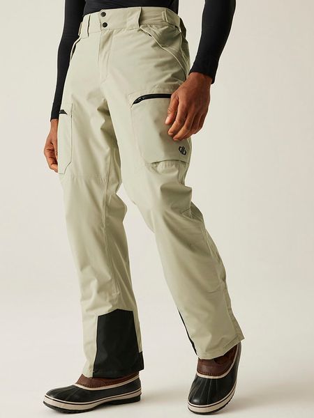 Dare 2b Spodnie narciarskie "Baseplate II" w kolorze szarym rozmiar: L. Szare spodnie materiałowe męskie Dare 2b, bez wzorów. Za 348.90 zł.