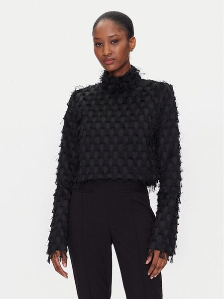 DAY BIRGER ÉT MIKKELSEN Bluzka Lynette DAY65243514 Czarny Regular Fit. Czarne bluzki damskie Day Birger et Mikkelsen, bez wzorów, z syntetyku, bez kołnierzyka, bez ramiączek. Za 939.99 zł.