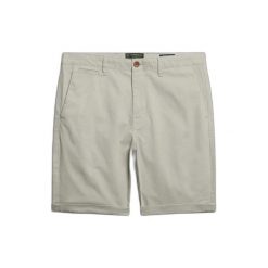 Szorty chino Superdry Premium Regular. Szare szorty męskie Superdry., bez kołnierzyka. Za 277.10 zł.
