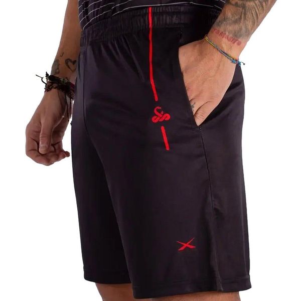 Pantalón Corto Vibor-a King Cobra X Aniversario. Czarne szorty męskie VIBORA, bez wzorów, z materiału. Za 180.70 zł.