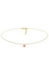 Elli Damski Choker serce wisiorek Trend Bloger z Emalią w srebrze próby 925 Sterling Silver Naszyjniki 1 ct. Szare naszyjniki damskie Elli, na co dzień, srebrne. Za 283.99 zł.