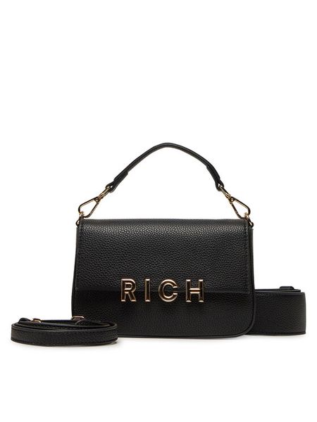 John Richmond Torebka RWP25161BO Czarny. Czarne torebki klasyczne damskie John Richmond, bez wzorów, ze skóry, bez dodatków. Za 379.99 zł.