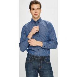 Tom Tailor Denim - Koszula. Niebieskie koszule męskie Tom Tailor Denim, m, bez wzorów, z bawełny, bez kołnierzyka, bez ramiączek. W wyprzedaży za 79.90 zł.