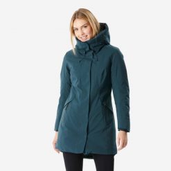Parka turystyczna damska zimowa Quechua NH500 Warm -10°C wodoodporna. Czarne parki damskie QUECHUA, na zimę, m, bez wzorów. W wyprzedaży za 299.99 zł.