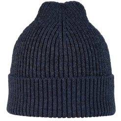 Czapka sportowa Running z odblaskiem z wełny merino active beanie. Niebieskie czapki męskie Buff, z wełny. Za 179.99 zł.
