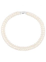 Pearline Naszyjnik z perłami w kolorze białym - dł. 40 cm rozmiar: onesize. Białe naszyjniki damskie Pearline, srebrne. Za 404.99 zł.