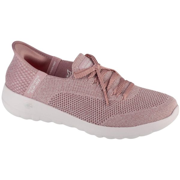 Buty sportowe Sneakersy damskie, Slip-Ins: Go Walk Joy - Abby. Czerwone buty sportowe na co dzień damskie Skechers, bez wzorów, trekkingowe, Skechers Sport. Za 299.99 zł.