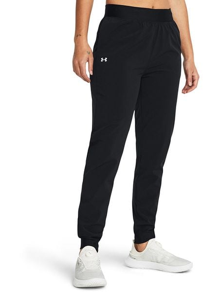 Under Armour Spodnie funkcyjne "Rival" w kolorze czarnym rozmiar: M. Czarne spodnie dresowe damskie Under Armour, m, outdoorowe. Za 162.49 zł.