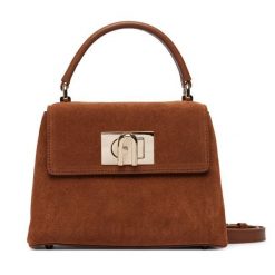 Torebka Furla. Brązowe torebki klasyczne damskie Furla, bez wzorów, bez dodatków. Za 1,779.00 zł.