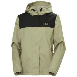 Kurtka przeciwdeszczowa damska Helly Hansen Vancouver. Zielone kurtki damskie Helly Hansen, bez wzorów, bez kaptura. Za 553.00 zł.