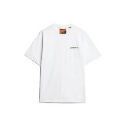 Casual T-shirt Superdry Tech. Białe t-shirty męskie Superdry., xl, bez wzorów, z dresówki, bez kołnierzyka. Za 160.20 zł.