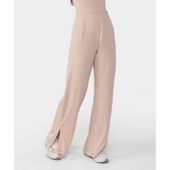 Spodnie wiskozowe Carpatree Cozy Leisure beżowe. Brązowe spodnie materiałowe damskie Carpatree, bez wzorów, z dresówki, klasyczne. Za 239.99 zł.