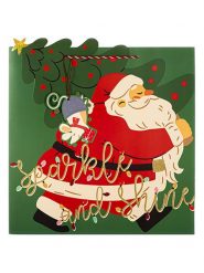 Tri-Coastal Design Torebka prezentowa w kolorze zielono-czerwonym - 40 x 43,5 cm rozmiar: onesize. Czerwone torebki klasyczne damskie Tri-Coastal Design, bez wzorów, z materiału, bez dodatków. Za 15.19 zł.