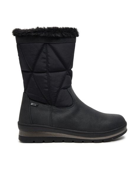 Caprice Botki 9-26404-43 Czarny. Czarne botki damskie Caprice, z materiału, bez obcasa, na płaskiej podeszwie, bez zapięcia. Za 519.99 zł.