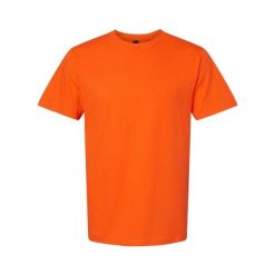 Koszulka Unisex Dla Dorosłych Softstyle Midweight. Brązowe bluzki damskie Gildan, s, bez wzorów, sportowe, bez kołnierzyka, bez ramiączek. Za 44.99 zł.