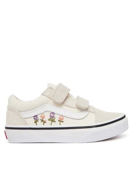Vans Tenisówki VN000CYACCZ1 Beżowy jasny. Brązowe buty sportowe dziewczęce Vans, bez wzorów, ze skóry, bez zapięcia. Za 233.99 zł.