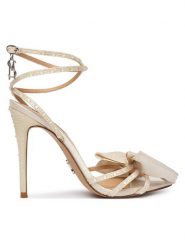 Steve Madden Sandały Blyss 11003613 Biały. Białe sandały damskie Steve Madden, bez wzorów, z materiału, bez obcasa, na szpilce. Za 639.99 zł.