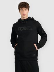 4F Bluza dresowa nierozpinana z kapturem męska - czarna 3XL. Czarne bluzy z kapturem męskie 4f, m, z dresówki. Za 179.99 zł.