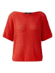 Miss Lagotte Sweter w kolorze czerwonym rozmiar: 34. Czerwone swetry klasyczne damskie Miss Lagotte, bez kołnierzyka. Za 165.99 zł.