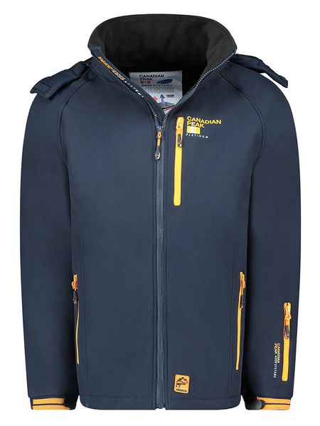 Canadian Peak Kurtka softshellowa "Ritchoneak" w kolorze granatowym rozmiar: S. Niebieskie kurtki outdoor męskie Canadian Peak, s, bez wzorów, bez kaptura. Za 178.79 zł.
