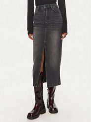 DAY BIRGER ÉT MIKKELSEN Spódnica jeansowa Niki DAY65243378 Czarny Regular Fit. Czarne spódniczki damskie Day Birger et Mikkelsen, bez wzorów, z bawełny. Za 399.99 zł.