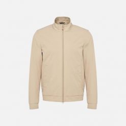 Kurtka GEOX M6520T T3336 Beżowy. Brązowe kurtki męskie Geox, m, bez wzorów, z tkaniny, sportowe, bez kaptura. Za 708.50 zł.