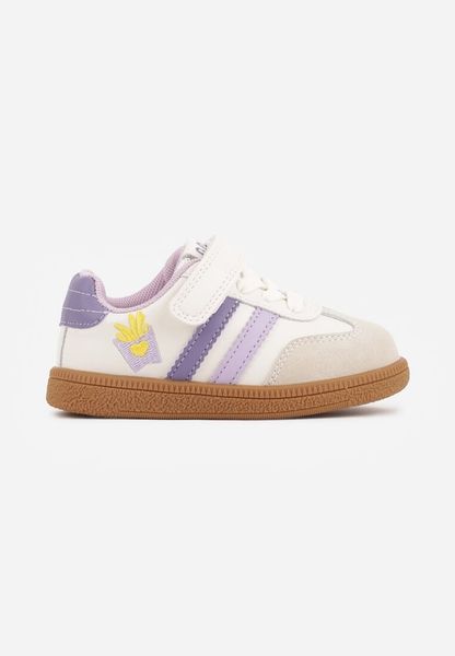 Beżowe Buty Sportowe Sneakersy ze Skórzaną Wkładką i Ozdobami 3D Ibysaris. Brązowe sukienki niemowlęce Born2be, bez wzorów, z dresówki, bez ramiączek. Za 89.99 zł.