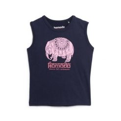 Damski wąski tank top Superdry Komodo Hathi. Niebieskie topy sportowe damskie Superdry., bez wzorów, bez ramiączek. Za 150.70 zł.