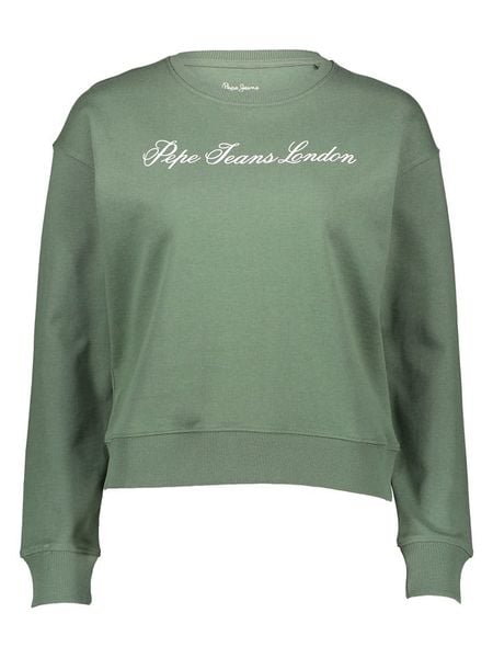 Pepe Jeans Bluza w kolorze zielonym rozmiar: L. Zielone bluzy bez kaptura damskie Pepe Jeans, l, z jeansu. Za 113.63 zł.