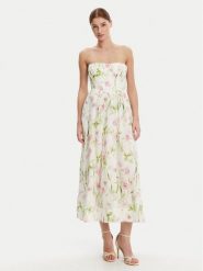 BARDOT Sukienka koktajlowa 58164DB3 Biały Regular Fit. Białe sukienki damskie BARDOT, bez wzorów, wizytowe, bez kołnierzyka, bez ramiączek. Za 469.99 zł.