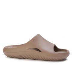 Klapki sportowe Crocs MELLOW RECOVERY SLIDE. Brązowe klapki damskie Crocs, z materiału. Za 159.00 zł.